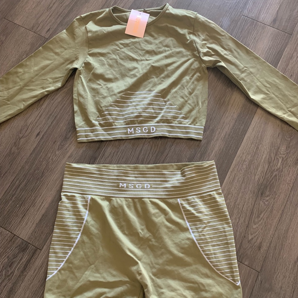 Missguided Green Work Out Set, Size US 10/12